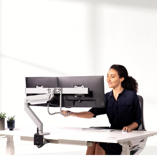 Soporte Brazo Monitor y Portátil Ergonómico